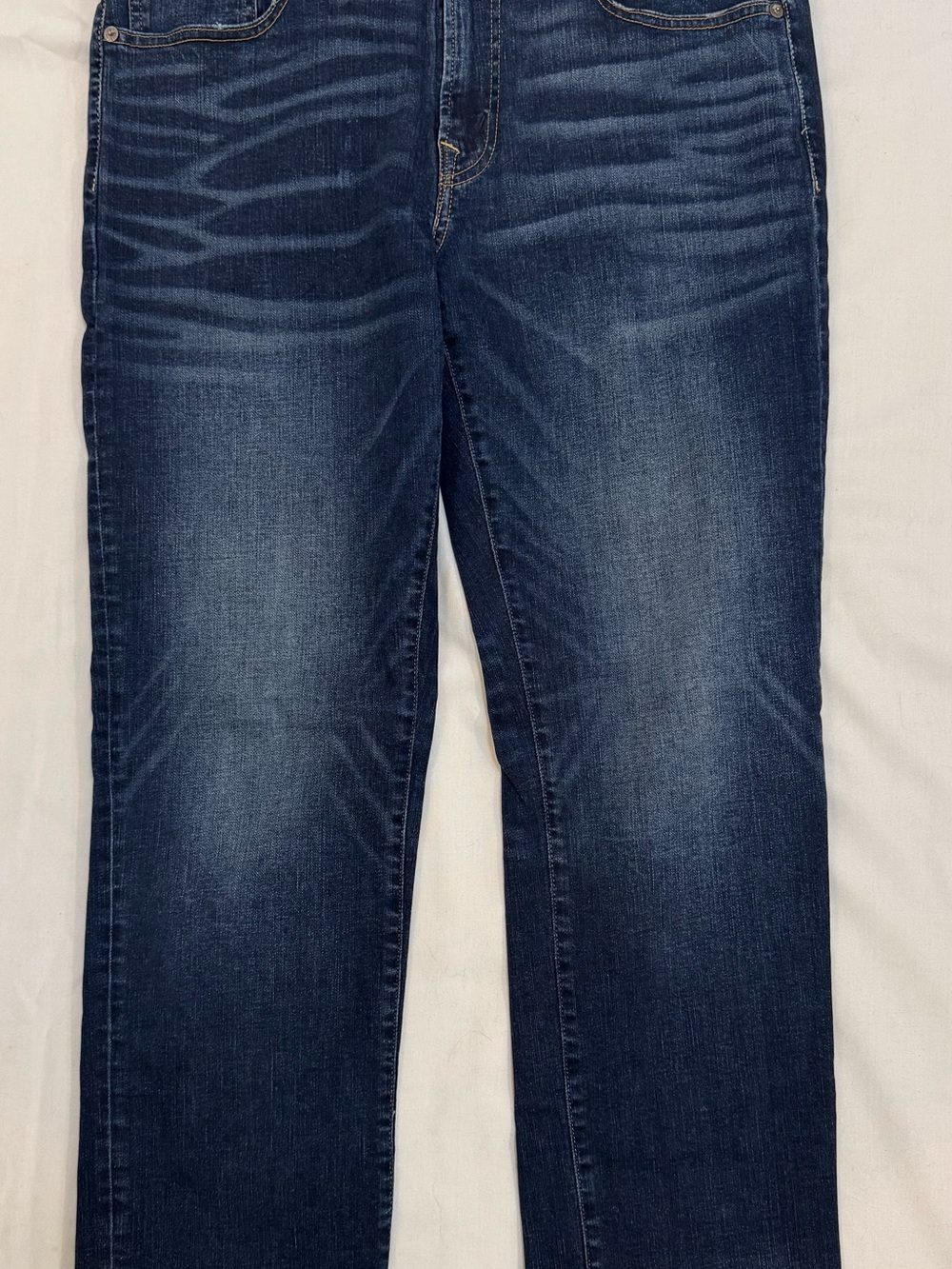American Eagle Outfitters Dark Blue Straight Leg Jeans